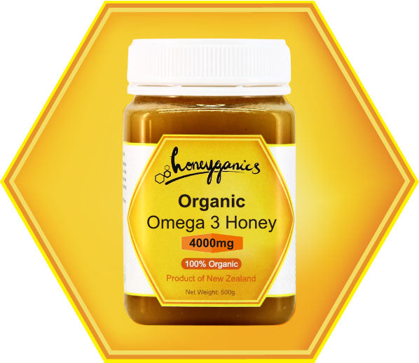 Honeyganics 紐西蘭100%有機歐米加 3 蜂蜜 500G